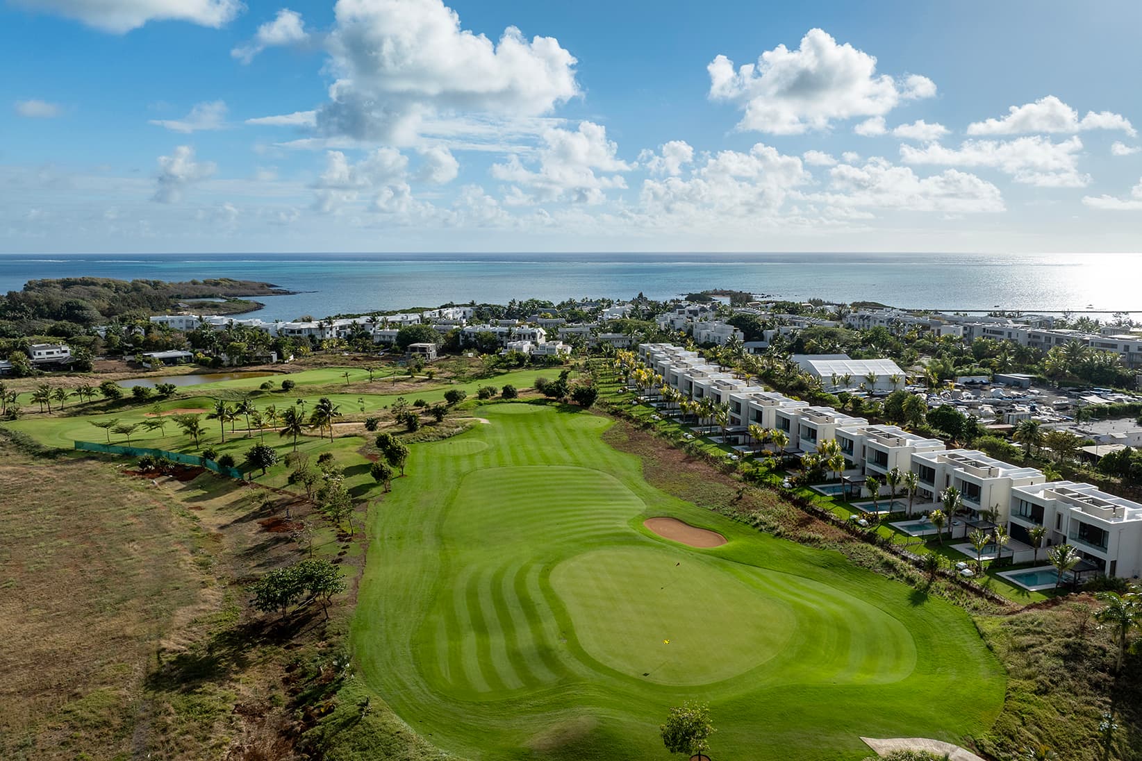 Bunkered par 3 at The Nine at Azuri